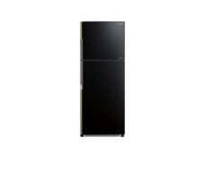 HITACHI (R-VGX440PUC9) 366LTR 2 DOOR GLASS BLACK NO FROST REFRIGERATOR